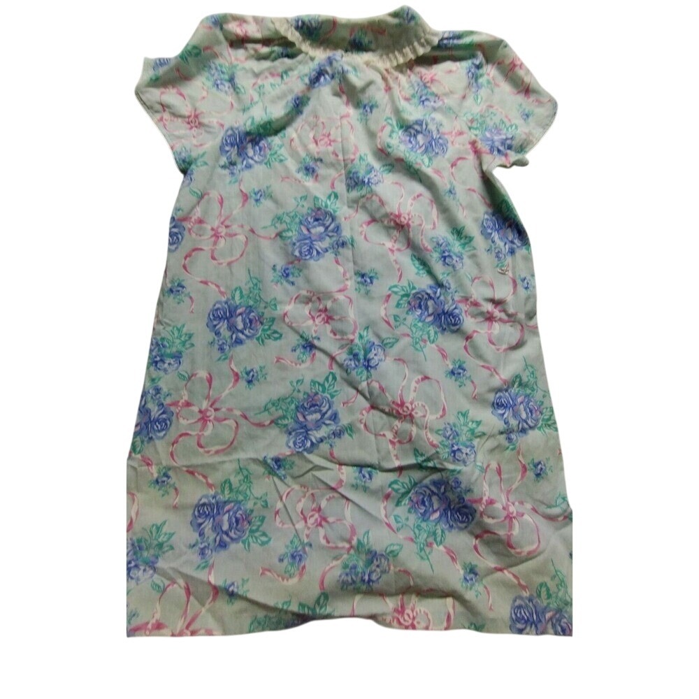 Kingly Floral House Dress Ruffle Collar‎ Short Sleeve Cottagecore, Grandma